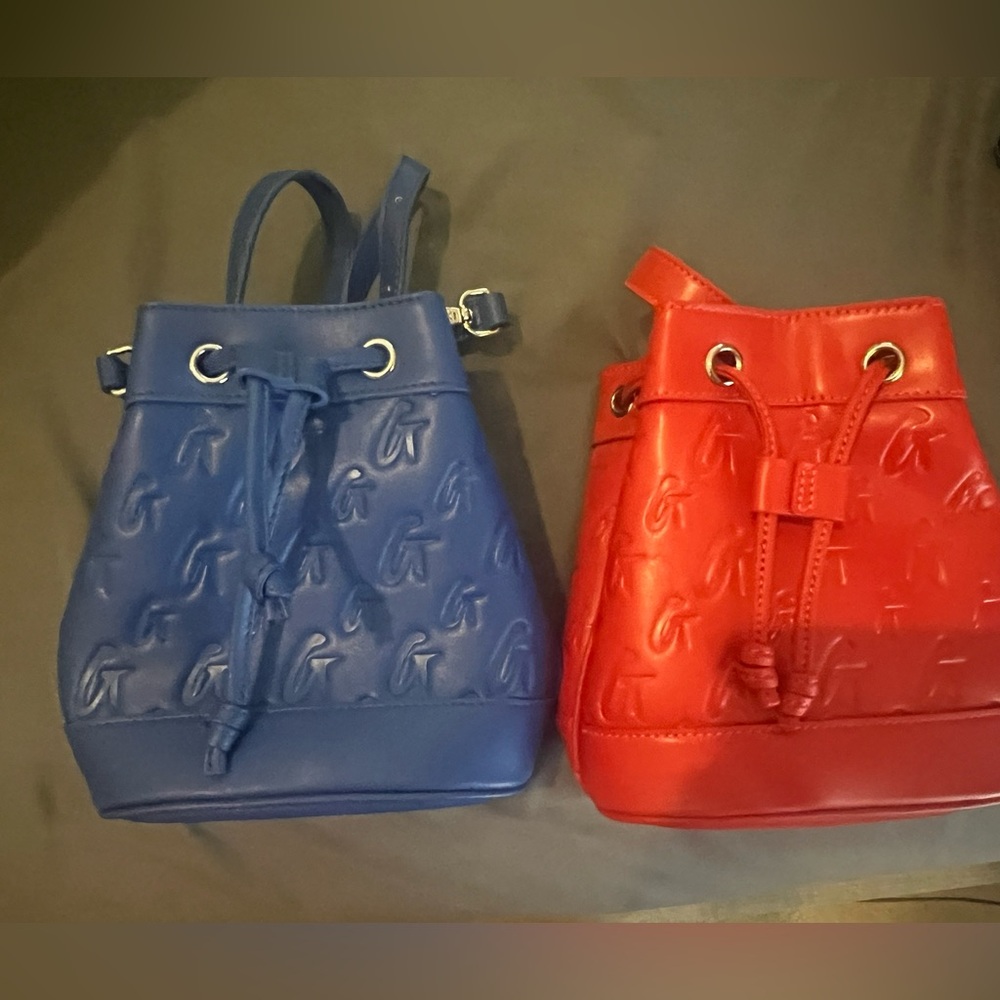 Glamaholic Lifestyle Mini Monogram Bucket Bag w/ Top Handle and Crossbody Strap